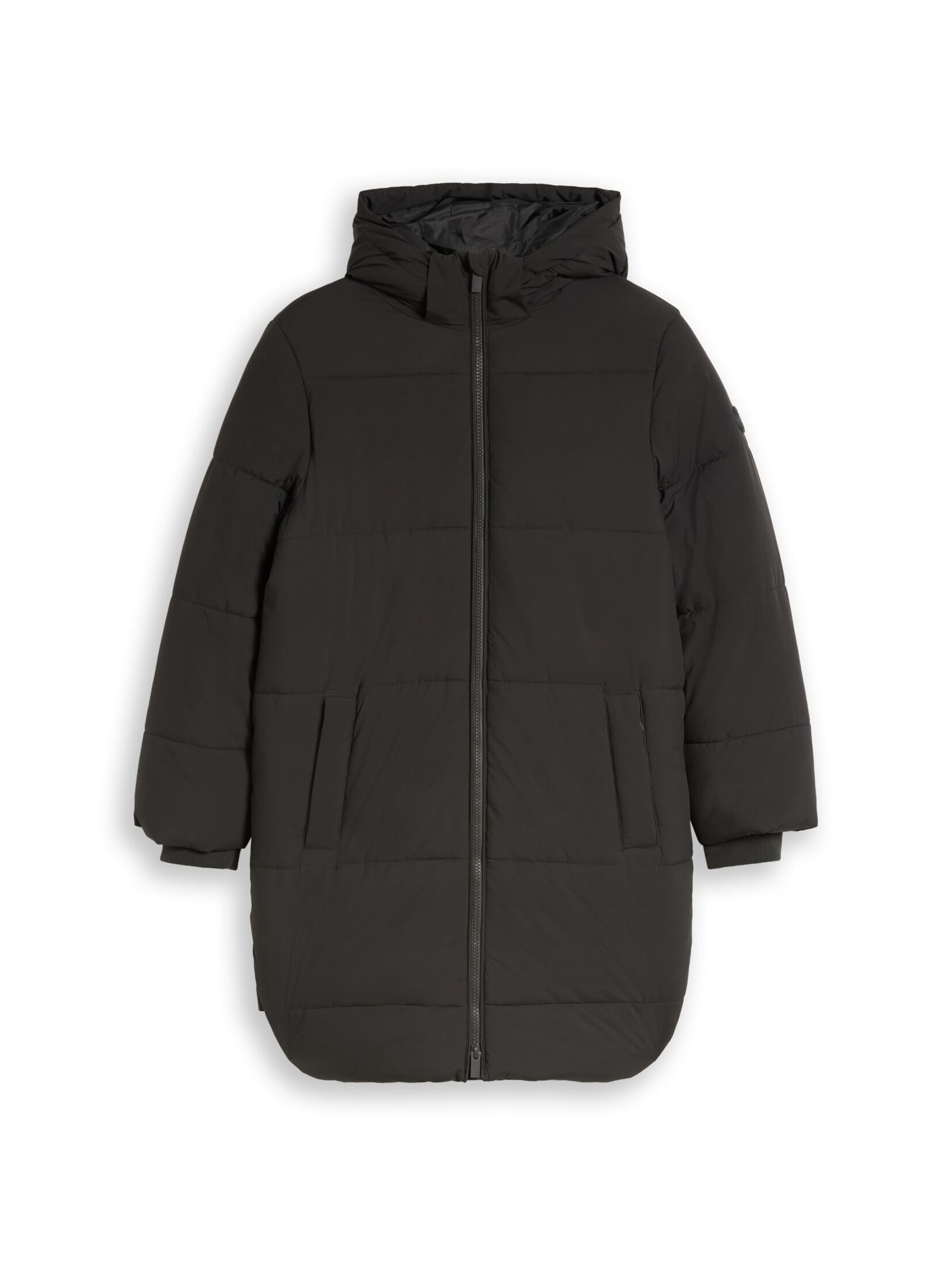 TOM TAILOR Winterjacke in Schwarz: Vorderseite
