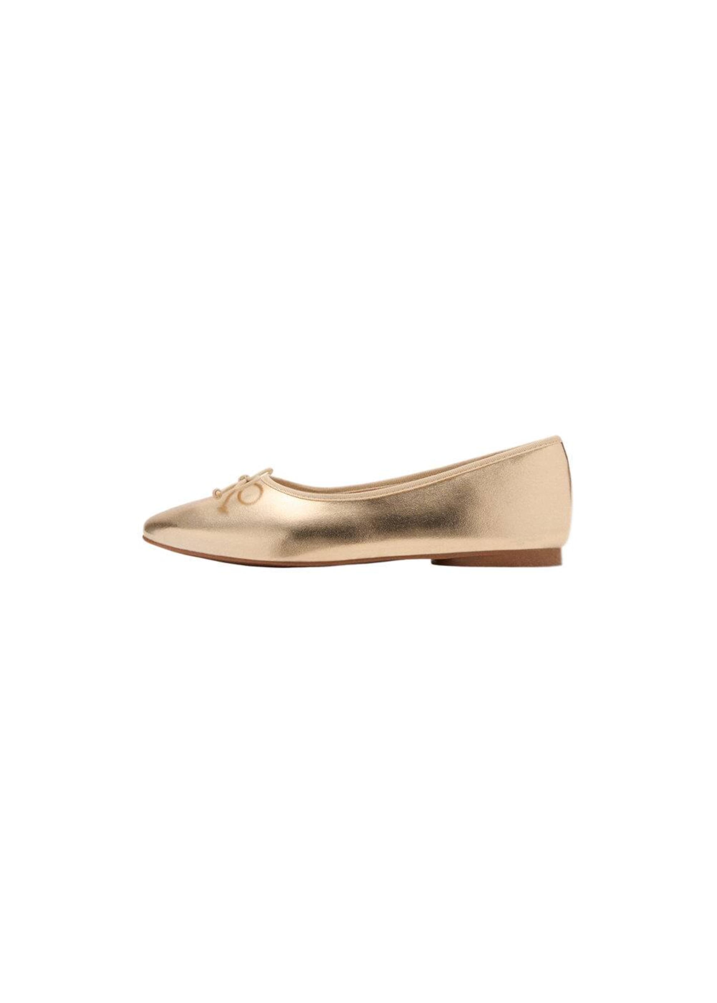 MANGO KIDS Ballet Flats 'Gigi' in Gold: front
