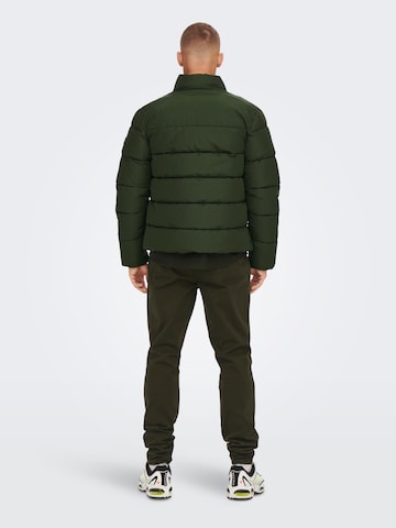 Only & Sons Between-Season Jacket in Green