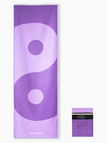 woodsandwaves Mat 'Yin Yang' in Purple: front