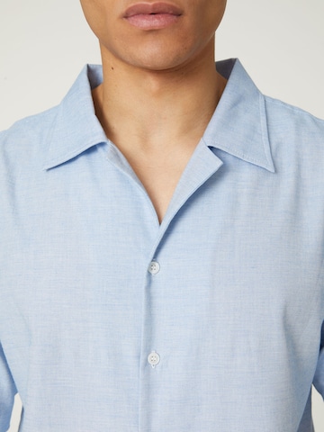 DAN FOX APPAREL Shirt 'Fritz' in Blau