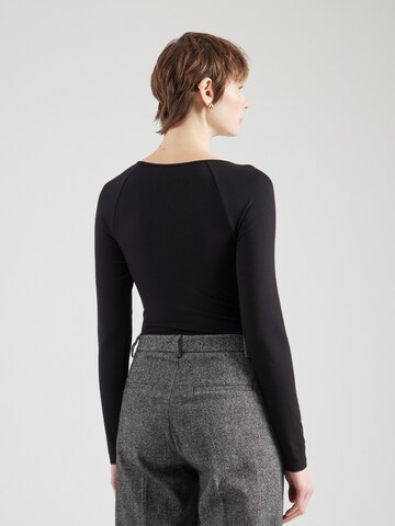 ABOUT YOU - Body camiseta 'Luna' en negro