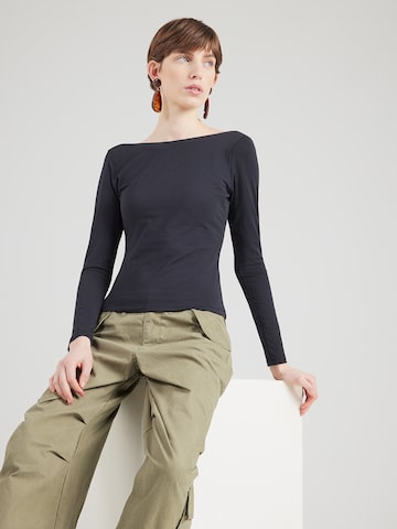 Abercrombie & Fitch - Camiseta en negro: frente