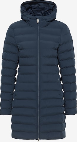 usha BLUE LABEL Winter Coat in Blue: front