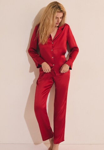 Pantalon de pyjama 'Pearly' ETAM en rouge