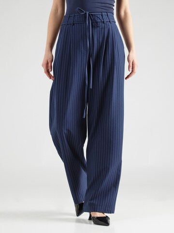 VILA Wide Leg Hose 'DENNY' in Blau: predná strana