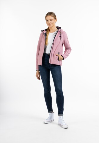 Schmuddelwedda Fleece jas in Roze