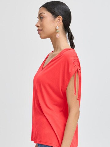 T-shirt 'BYPerl' b.young en rouge