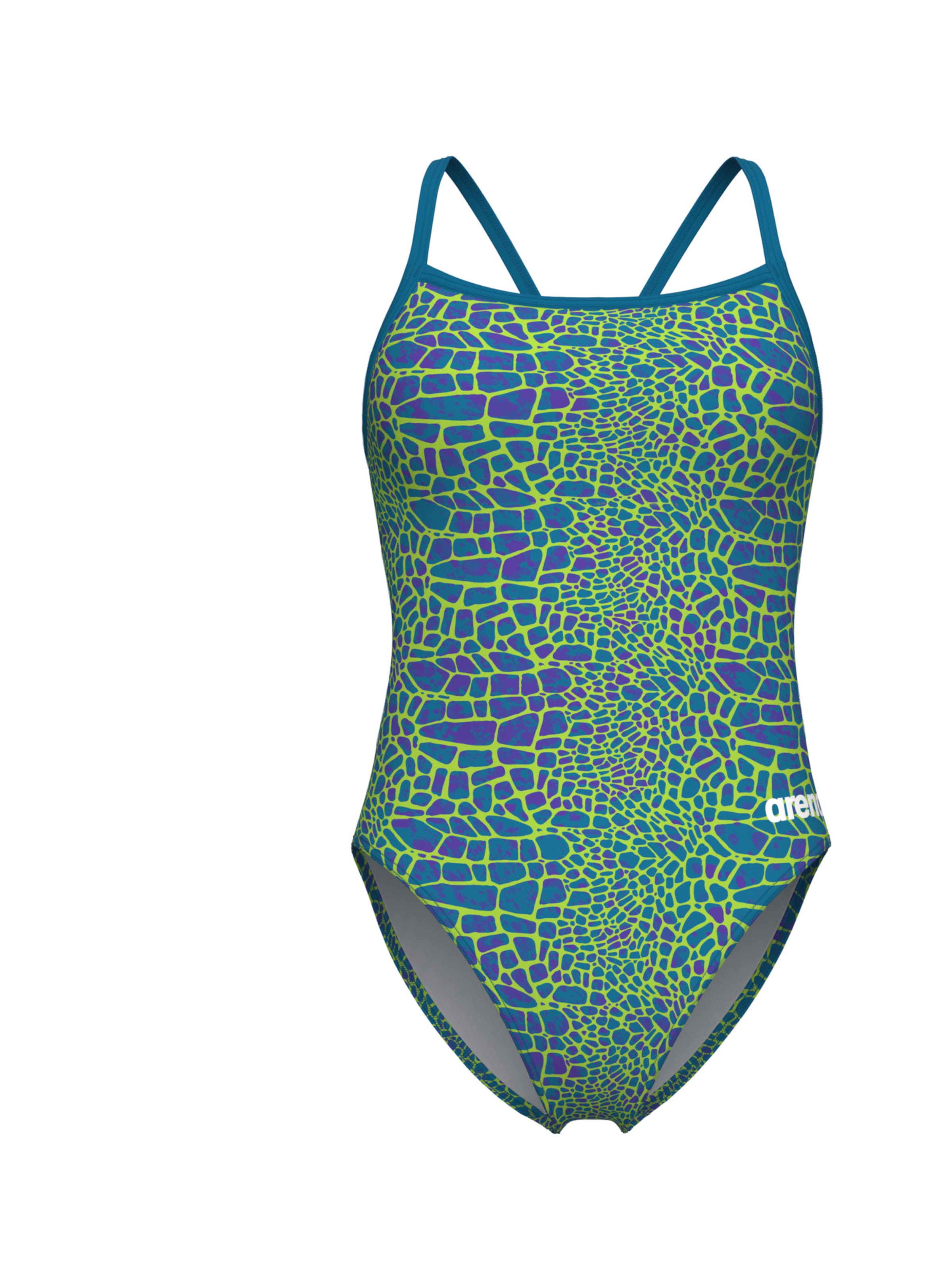 Bustieră Costum de baie sport 'Snakeskin' de la ARENA pe verde: față