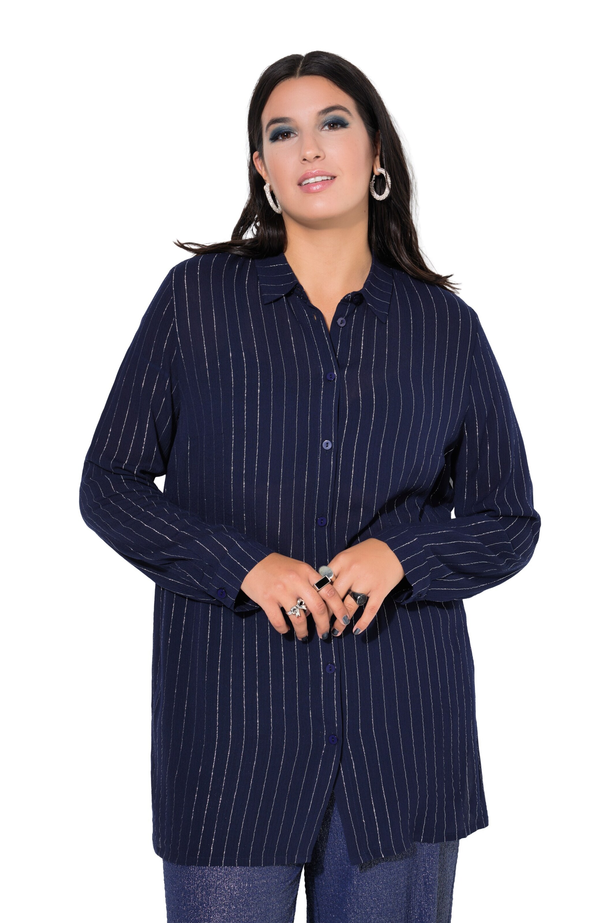 Studio Untold Bluse in Blau: Vorderseite