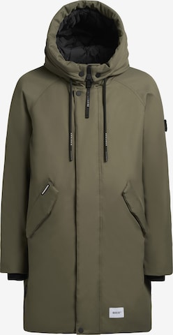 Manteau d’hiver 'Anth' khujo en vert : devant