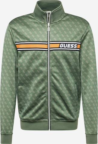 GUESS Спортивная кофта 'KORBIN' в Зеленый: спереди