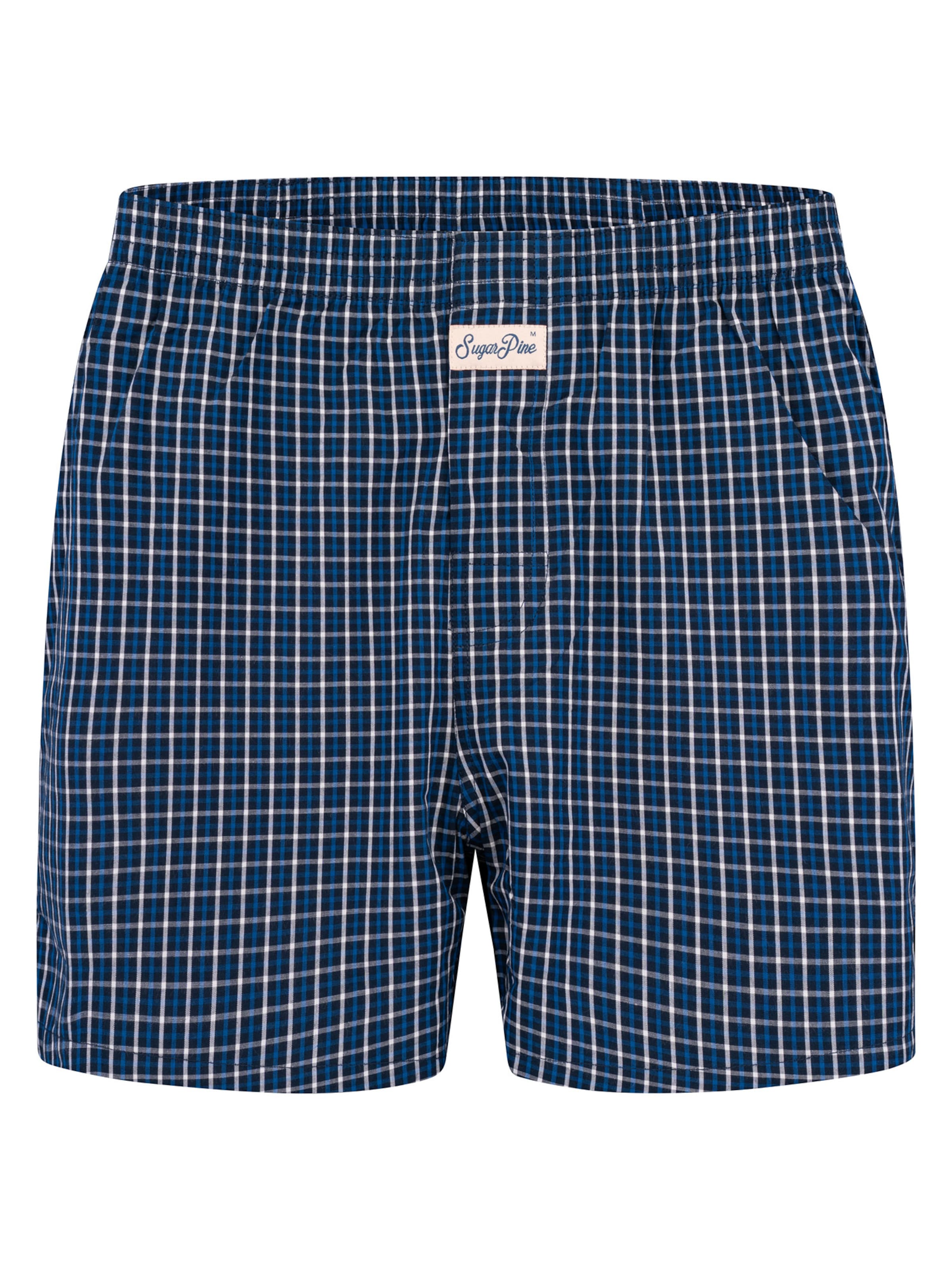 Sugar Pine Boxer ' Mix Karos ' in Blau