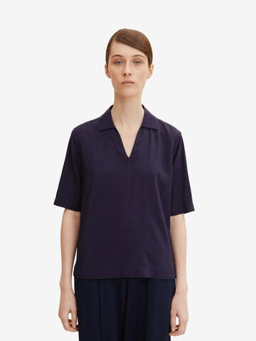 TOM TAILOR Blouse in Blauw: voorkant