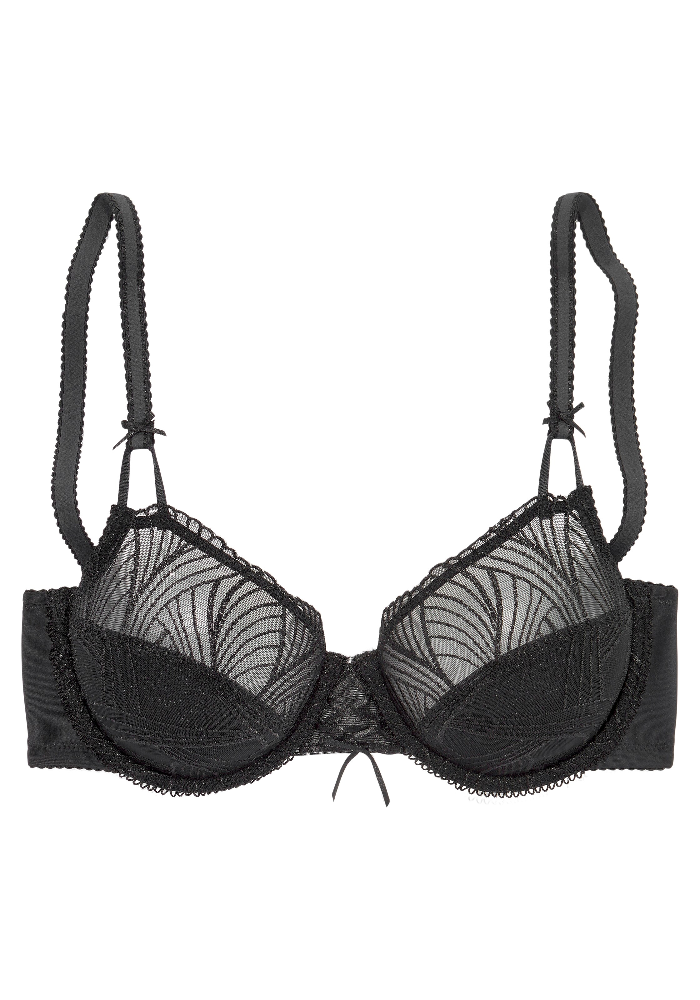 LASCANA T-särgi Rinnahoidja, värv must: eest vaates