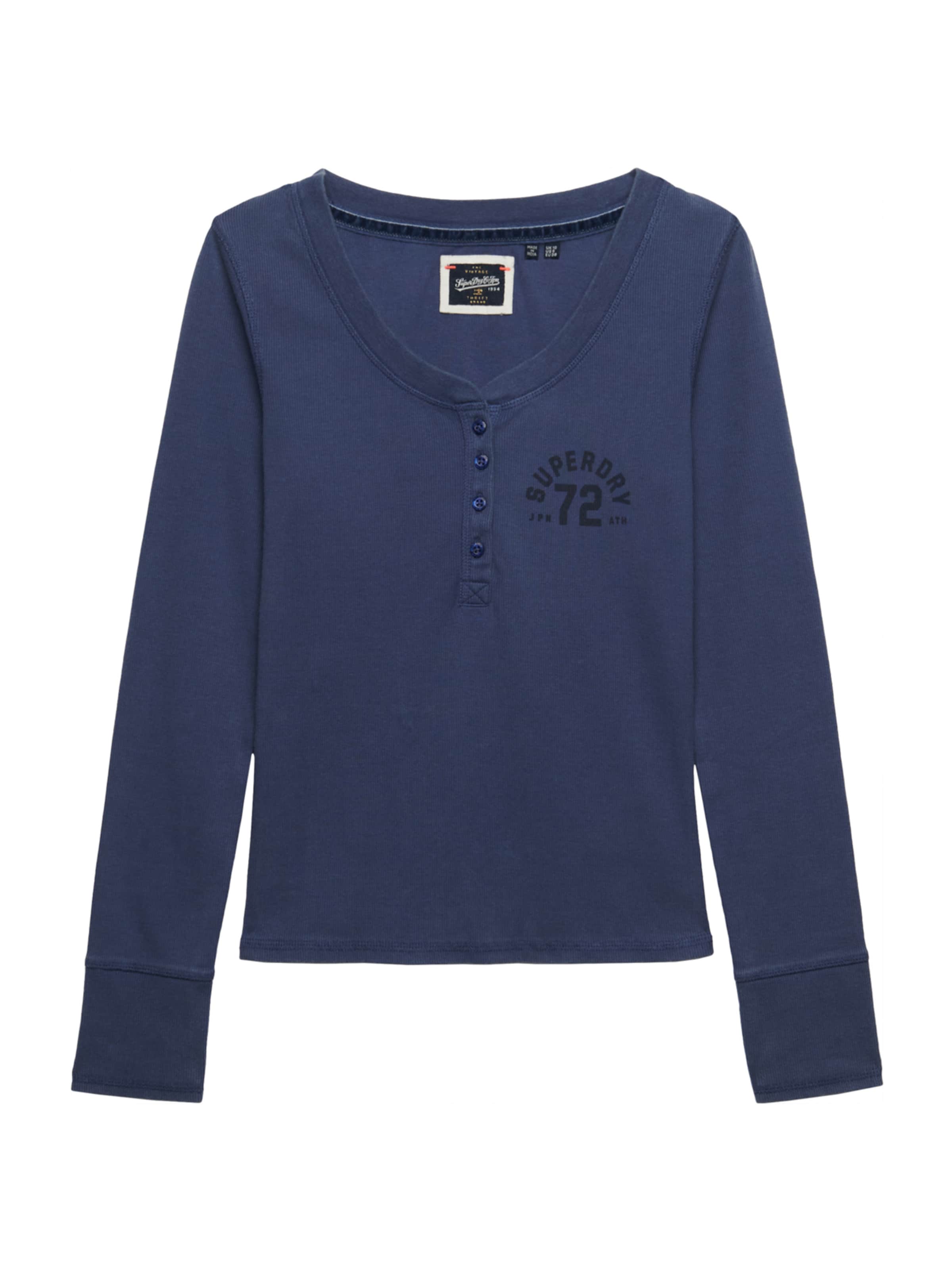 Superdry & Co Тениска 'Athletic' в синьо: отпред