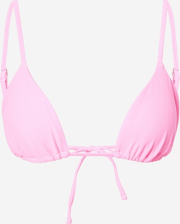 HOLLISTER Trójkąt Góra bikini w kolorze różowy: przód
