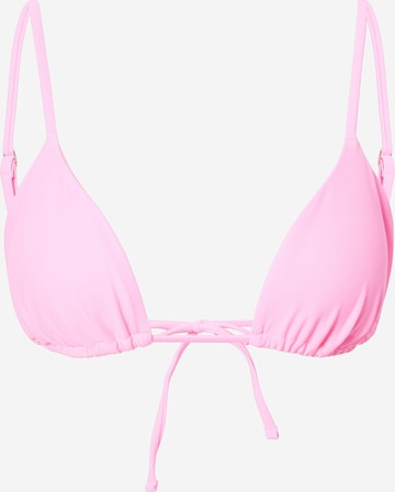 HOLLISTER Triangel Bikinitop in Roze: voorkant