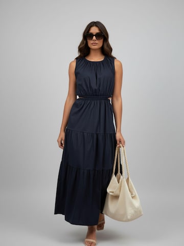 Robe 'Ivy' WEARABLE STORIES en bleu : devant