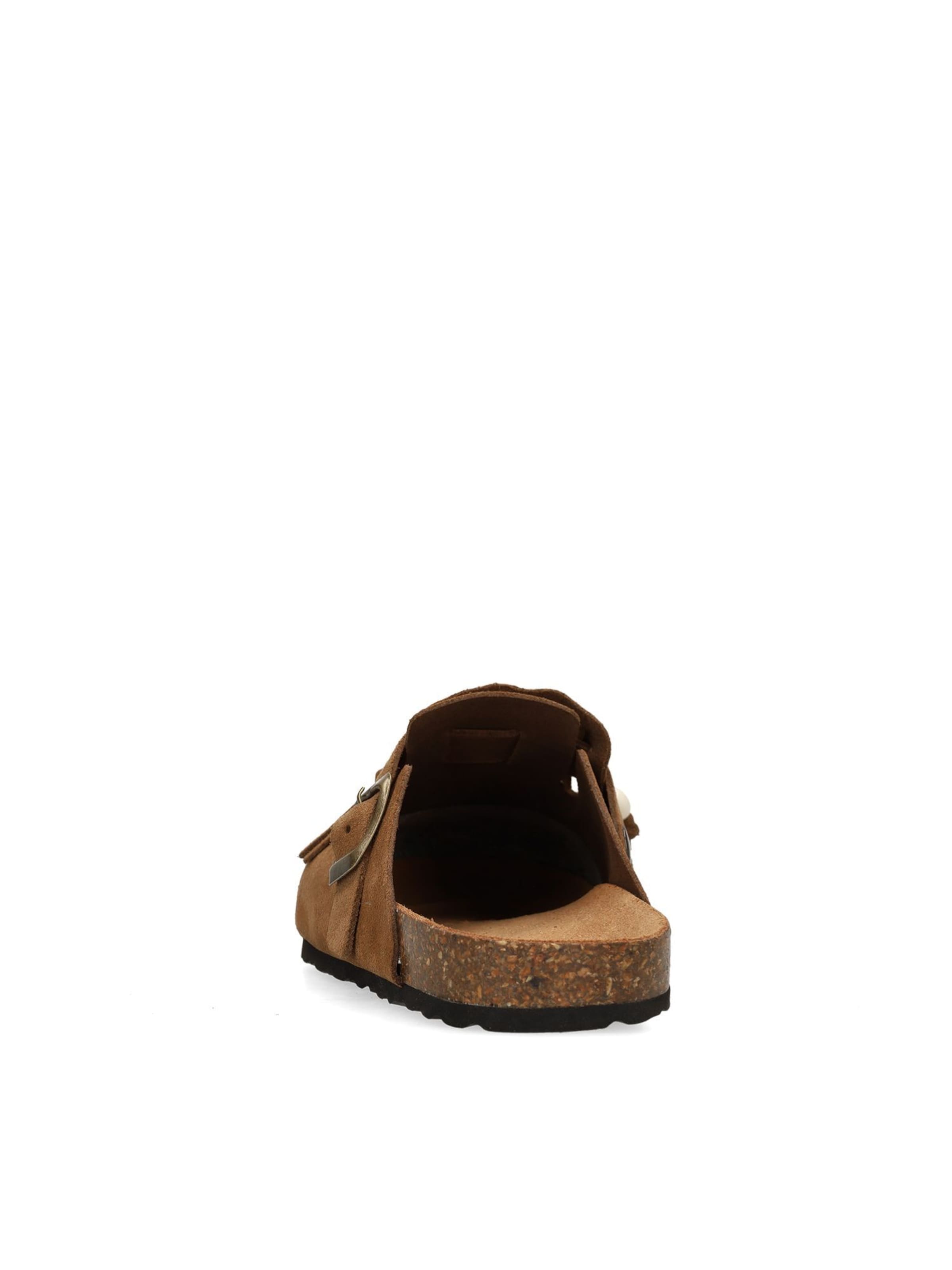 MANFIELD Pantolette in Braun