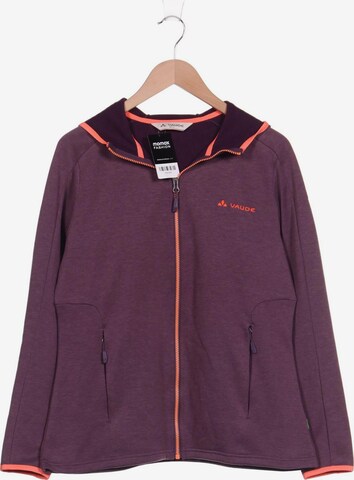 VAUDE Sweatshirt & Zip-Up Hoodie in XL in Purple: front
