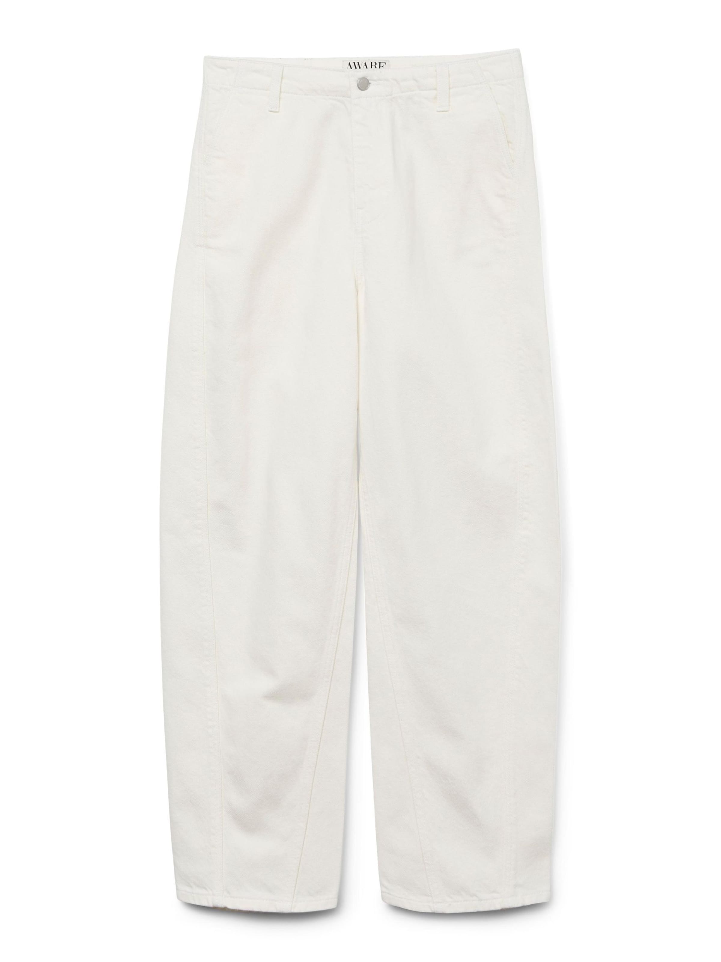 VERO MODA Baggy Jeans 'VMWhitney' in White: front
