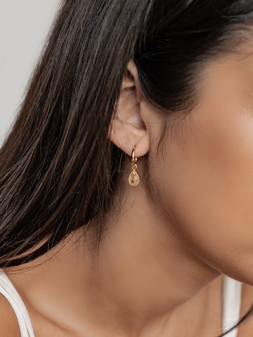 Hey Happiness Ohrringe 'January Birthstone' in Gold