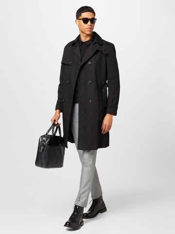 HUGO Red Between-seasons coat 'Maluks' in Black