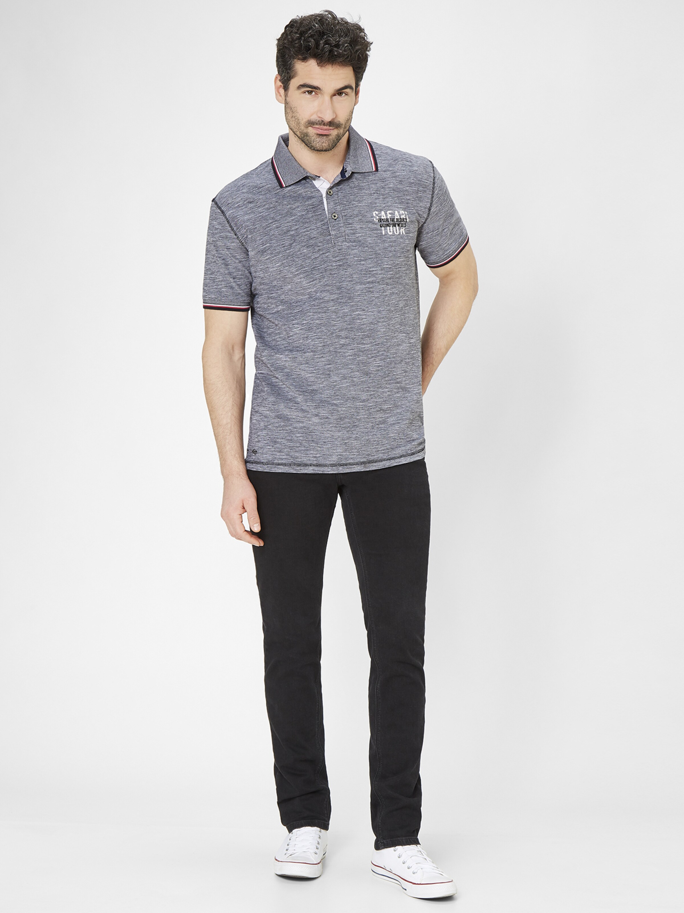 Männer Große Größen PADDOCKS Shirt in Graumeliert - XQ74337 Männer Große Größen PADDOCKS Shirt in Graumeliert - XQ74337