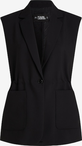 Karl Lagerfeld Vest in Black: front