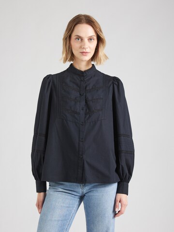 Sofie Schnoor Bluse 'Carlina' in Schwarz: Vorderseite