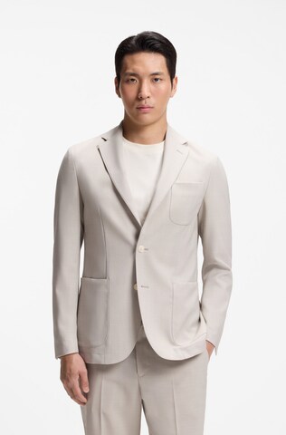 BOSS Slim Fit Sakko ' Hanry ' in Beige: Vorderseite