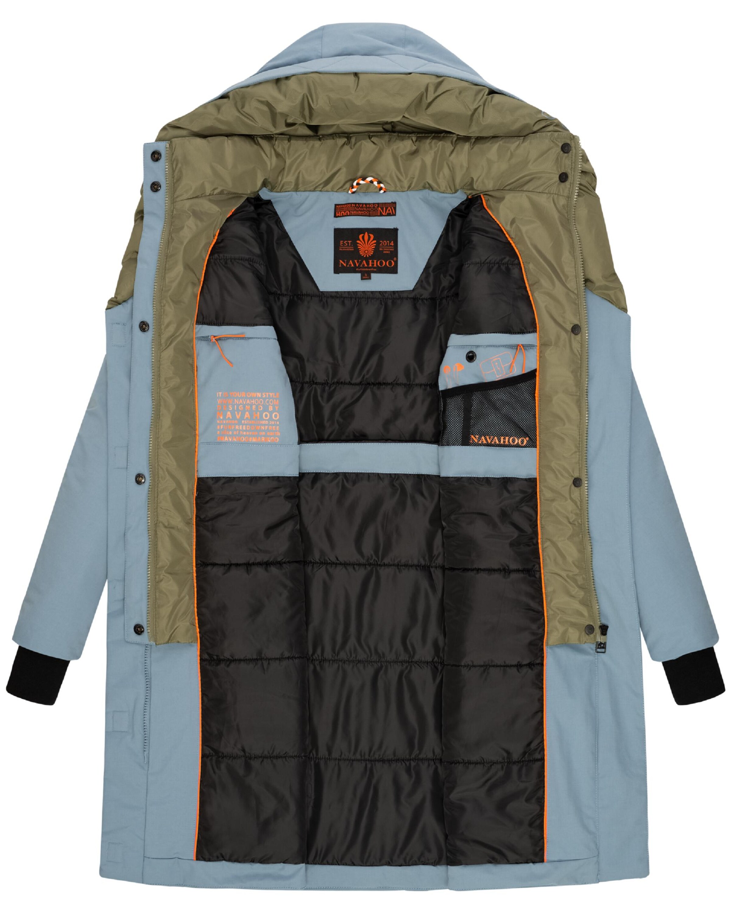 Cappotto invernale 'Snowelf' di NAVAHOO in blu