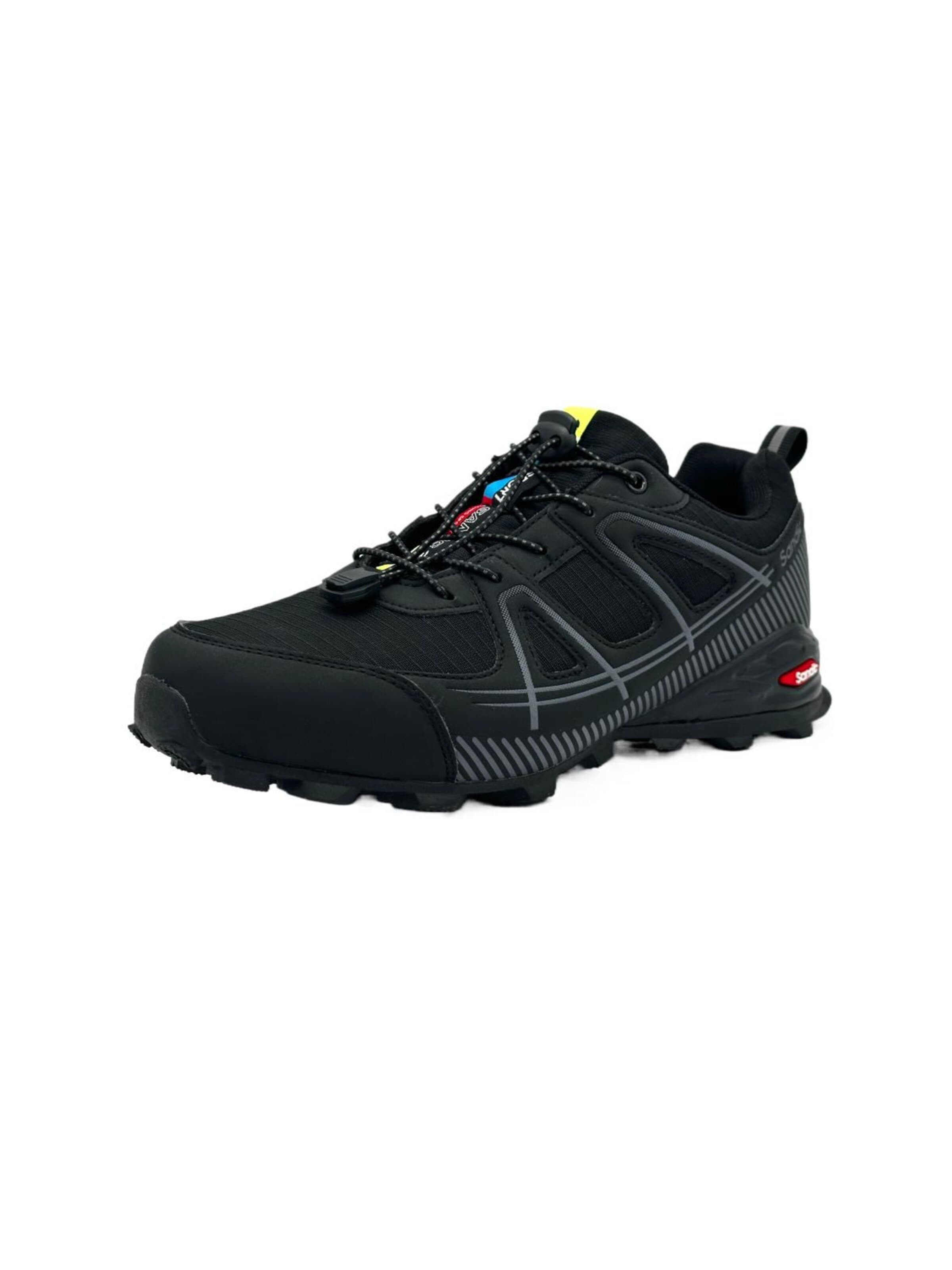 Nowaland Flats 'Outdoor-Schuh mit Schnellverschluss' in Black: front