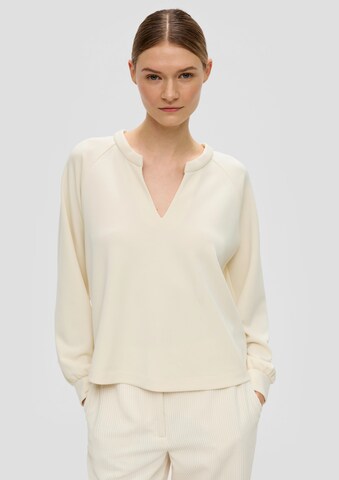 s.Oliver BLACK LABEL Blouse in Beige: voorkant