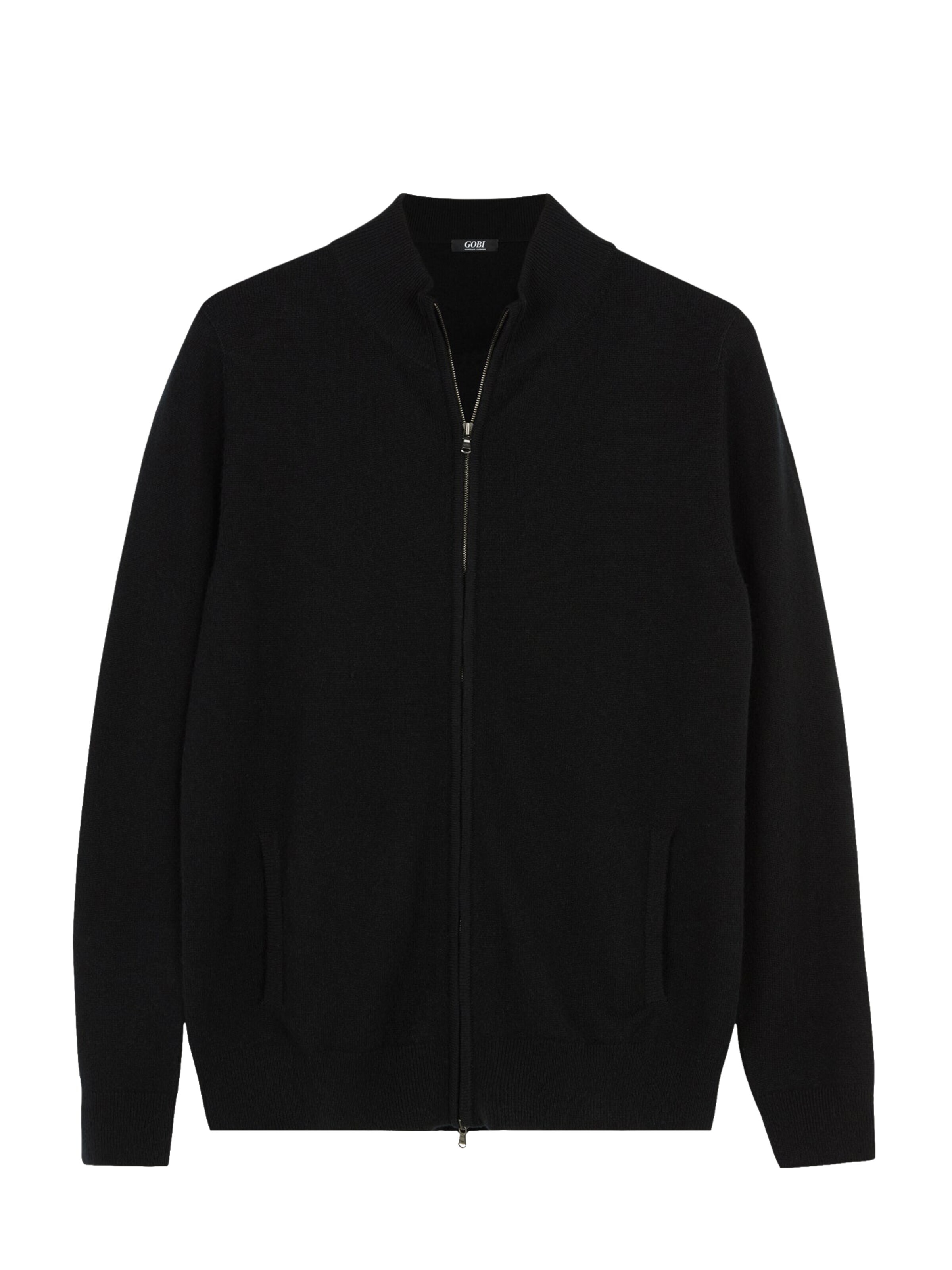 GOBI Cashmere Cardigan 'Women's Essential Cashmere Full-Zip Cardigan' i sort: forside