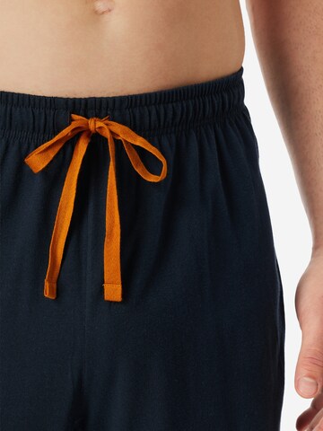 Pyjama long ' Casual Nightwear ' SCHIESSER en bleu