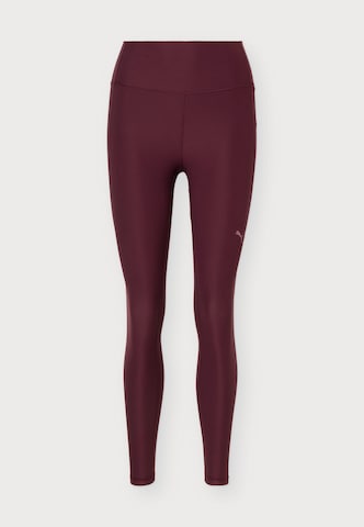 PUMA Skinny Sportnadrágok 'CLOUDSPUN' - piros: elől