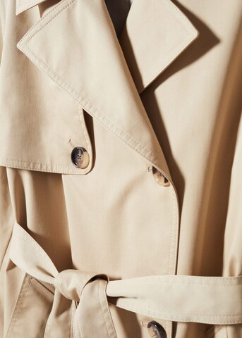 MANGO Between-Seasons Coat 'Angela' in Beige