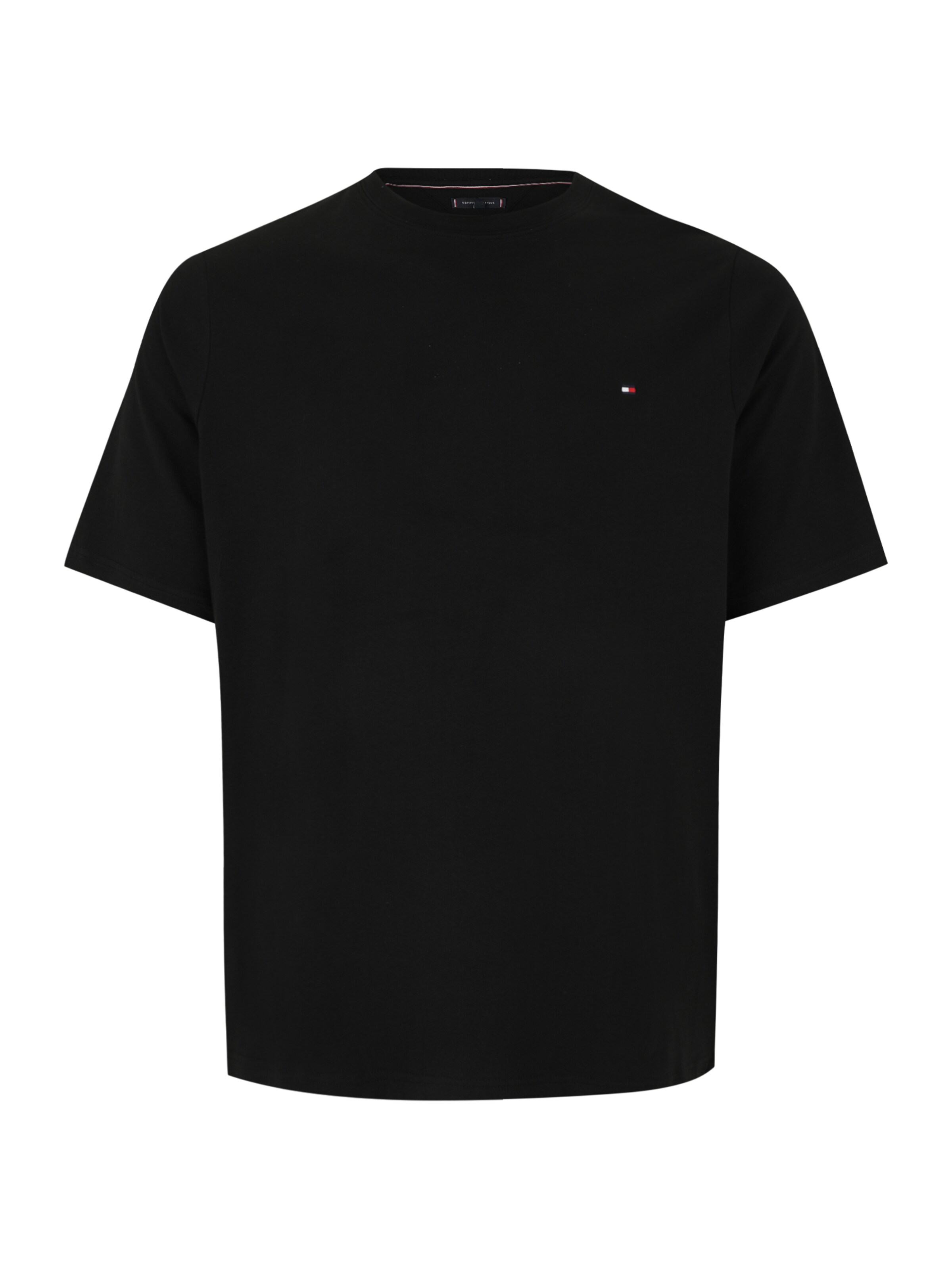 Tommy Hilfiger Big & Tall Tričko – černá: přední strana