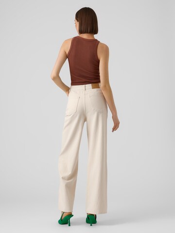 VERO MODA Wide Leg Farkut 'Kathy' värissä beige