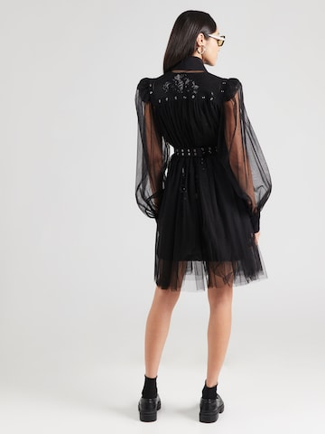 Karl Lagerfeld Рокля за коктейл в черно: отзад