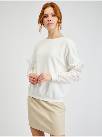 Orsay Sweatshirt in White: front