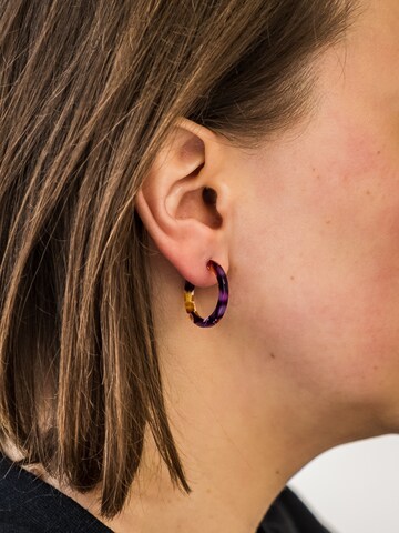 Boucles d'oreilles 'Anni' Fräulein Wunder en mélange de couleurs : devant