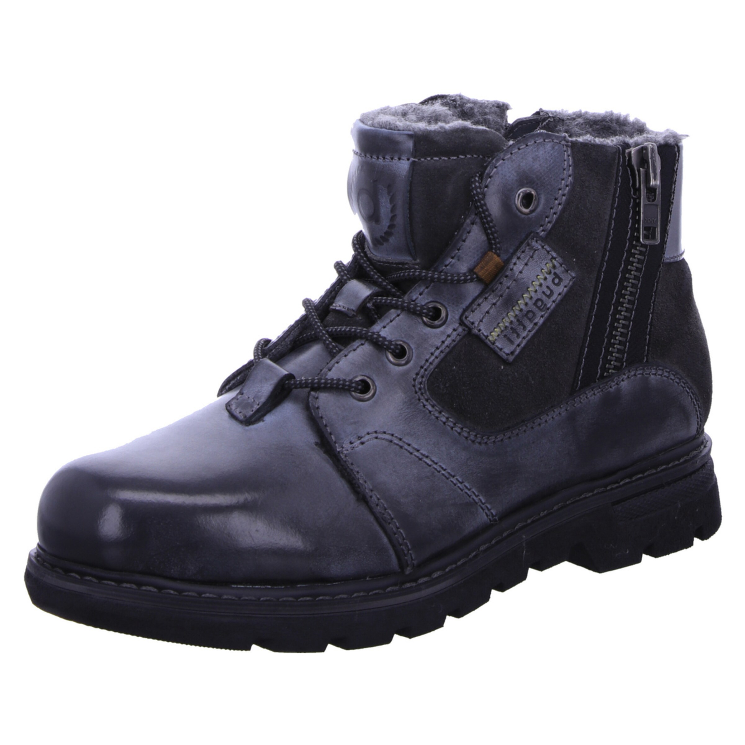 bugatti Veterboots 'Scarus' in Grijs: voorkant