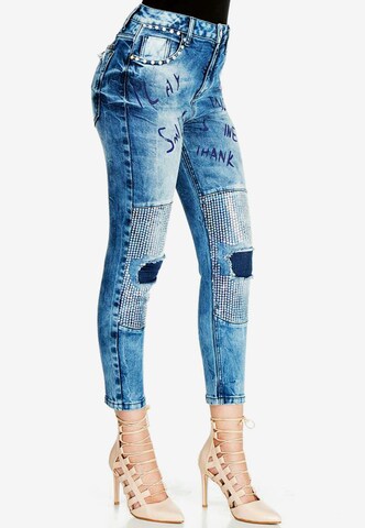 CIPO & BAXX Regular Jeans 'WD314' in Blauw