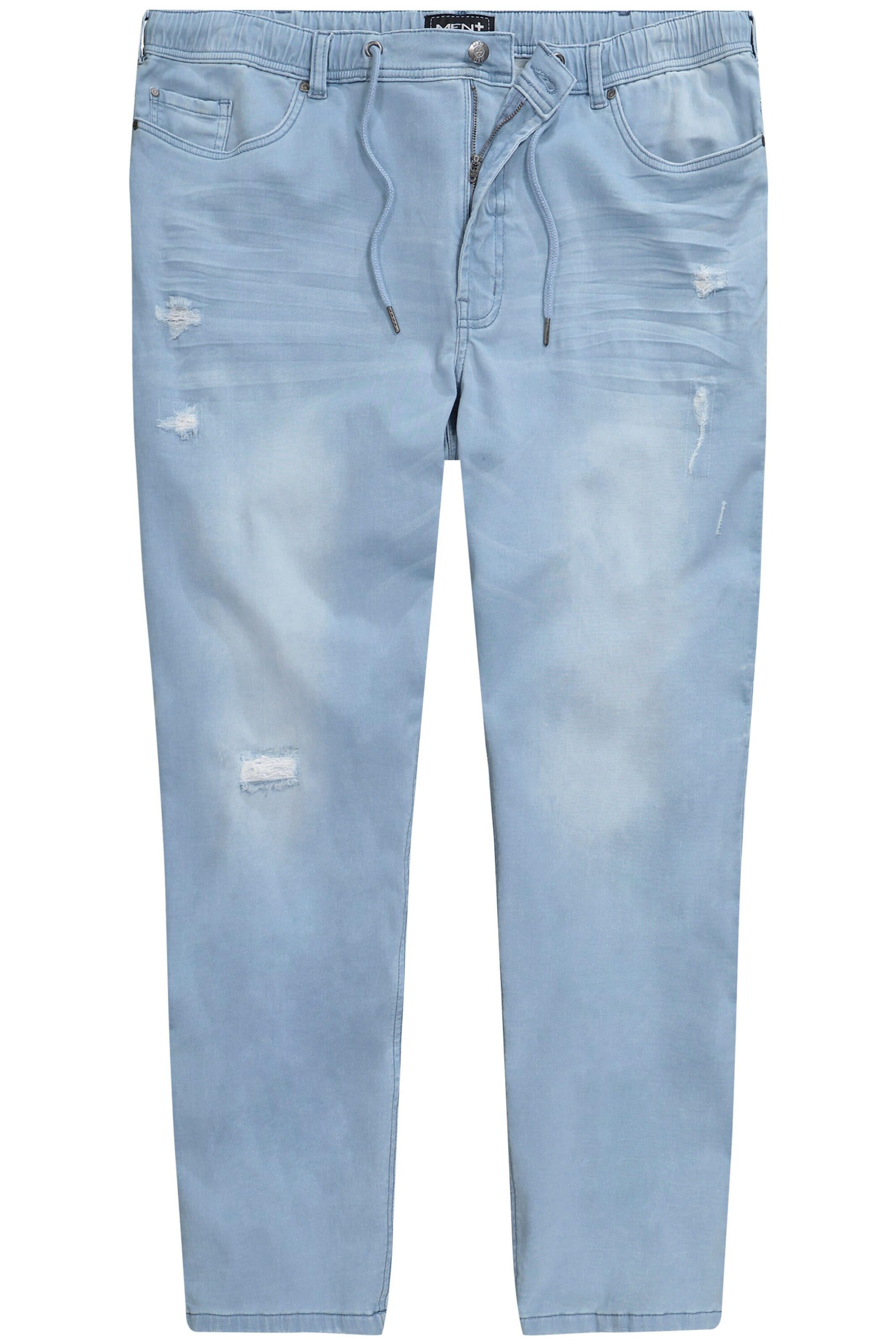 Men Plus Regular Jeans in Blue: front