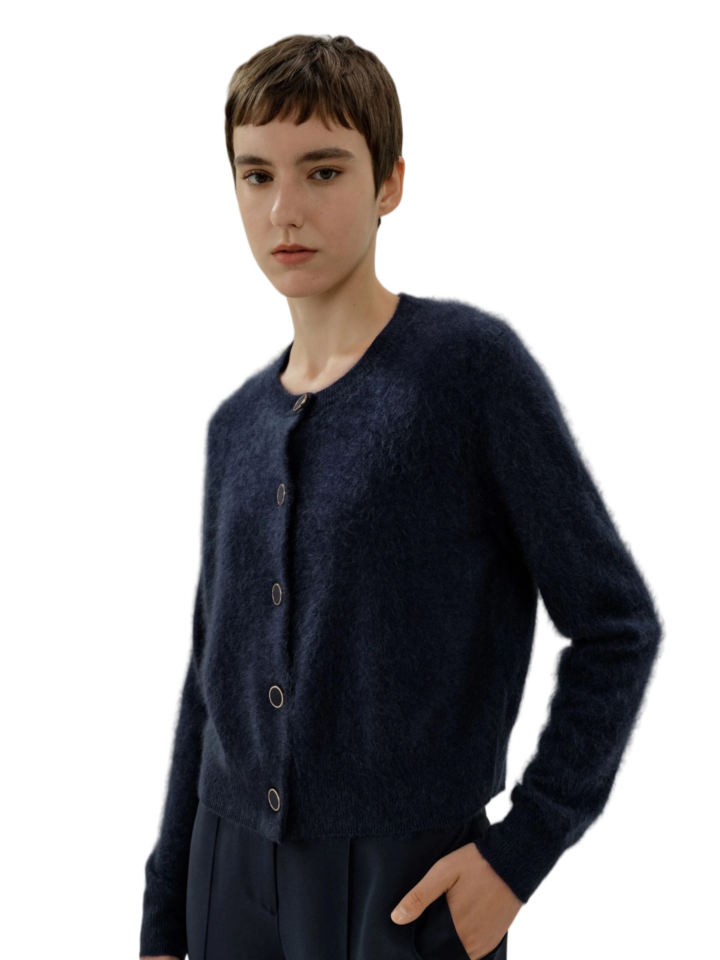 Lilysilk - Cárdigan 'Ultraweicher Cardigan aus gebürstetem Kaschmir' en azul