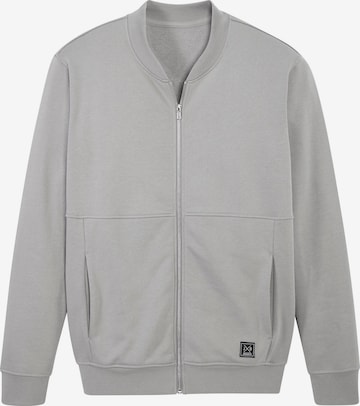 JOHN DEVIN Zip-Up Hoodie in Grey: front