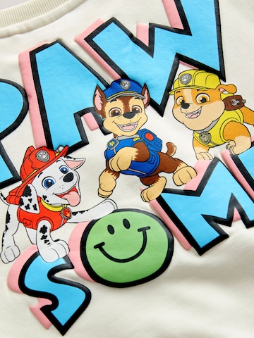 Next Sweatshirt 'Paw Patrol' i vit